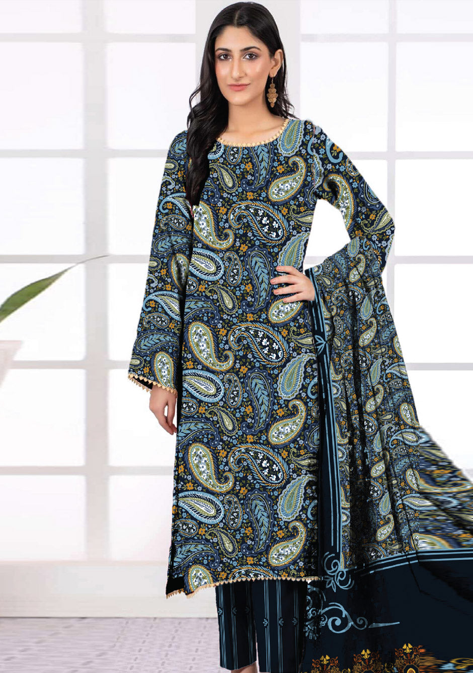 Digital Printed Lawn Collection 3 Piece NG-150