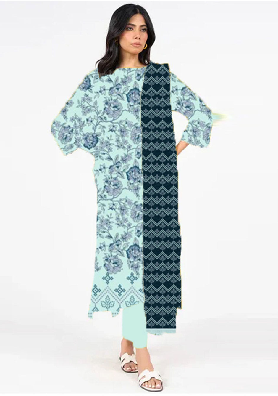 Digital Printed Lawn Collection 2 Piece NG-169