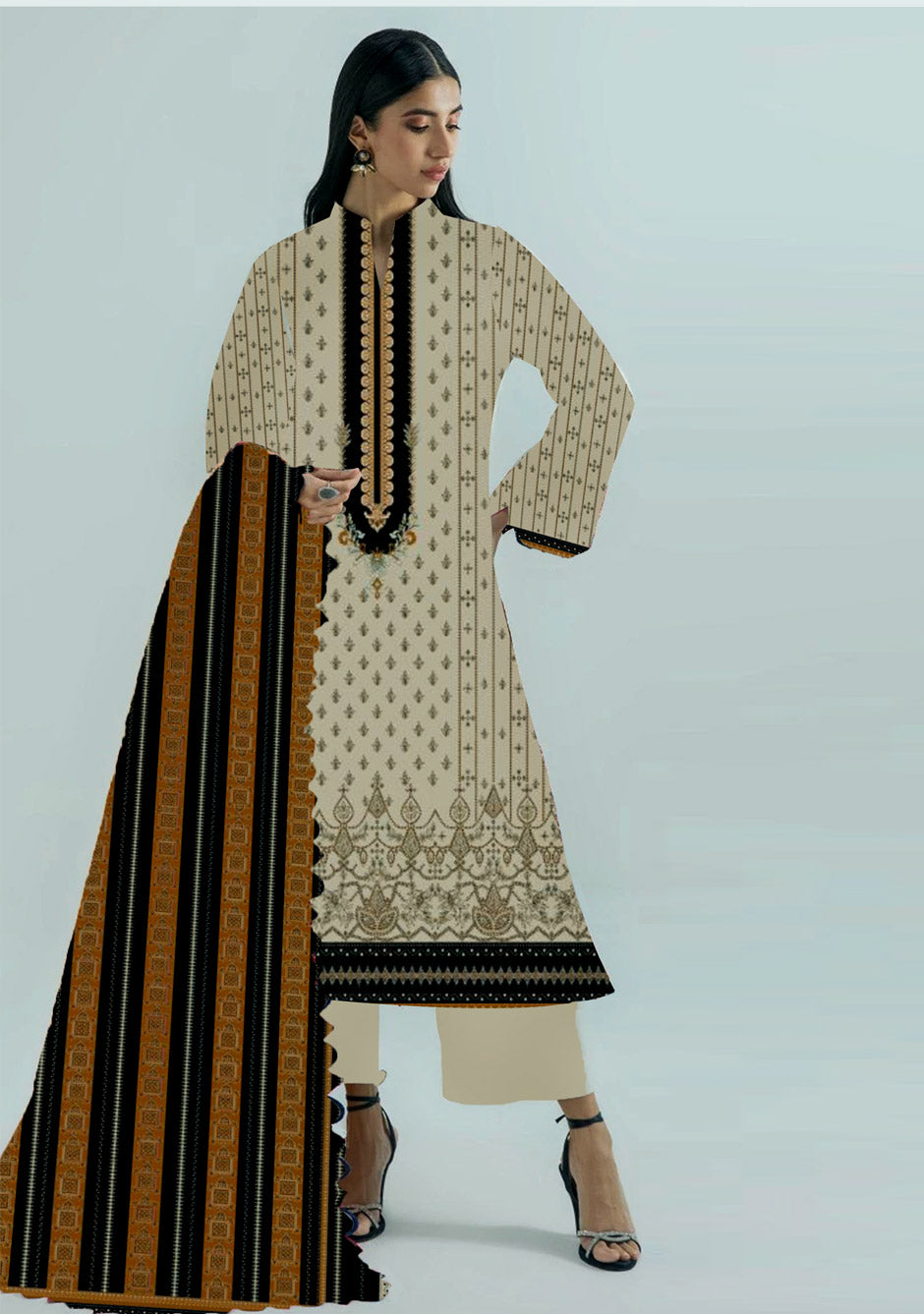 Digital Printed Lawn Collection 2 Piece  NG-157