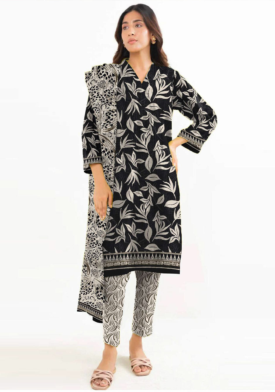 Digital Printed Lawn Collection 3 Piece NG-138