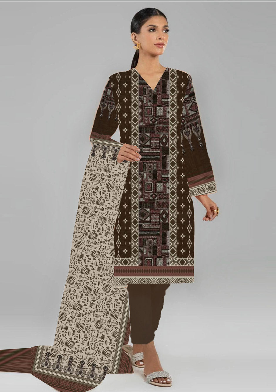 Digital Printed Lawn Collection 2 Piece  NG-156