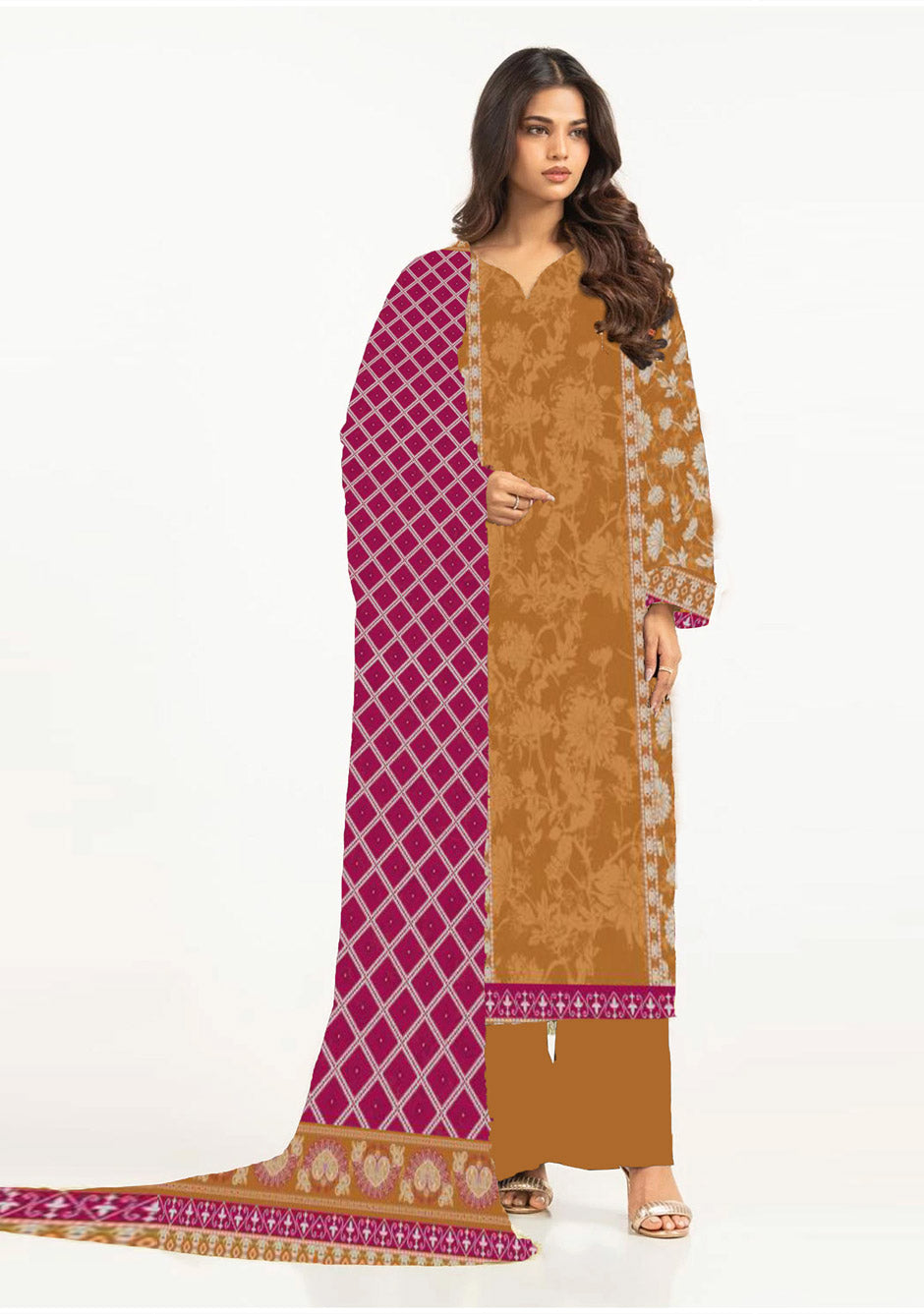 Digital Printed Lawn Collection 2 Piece  NG-153