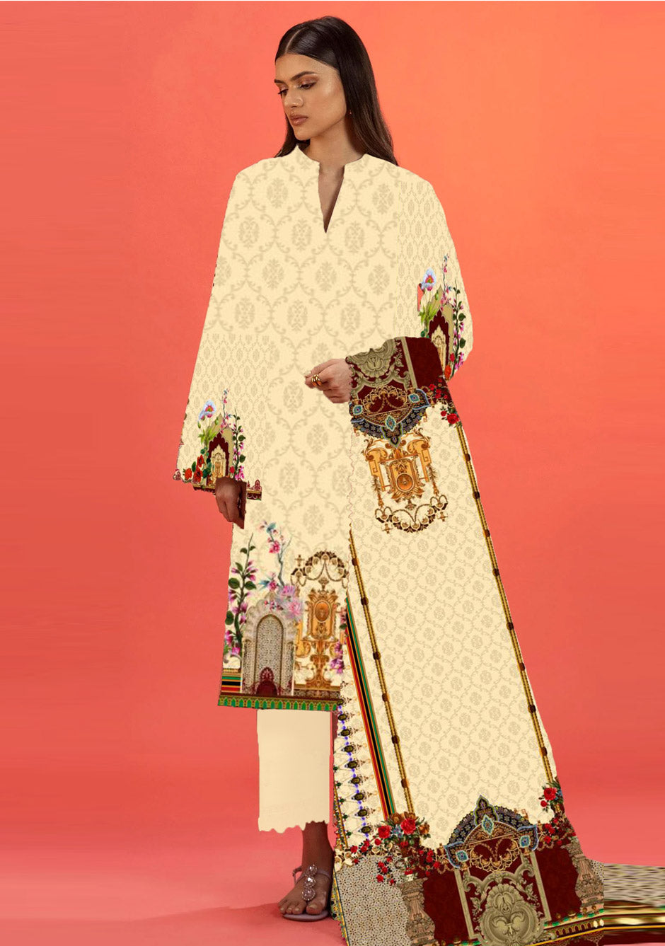 Digital Printed Lawn Collection 2 Piece NG-174